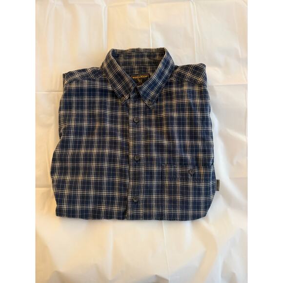 Woolrich Men’s Plaid Button-Down Shirt Long Sleeve Outdoor Casual Size Large - Picture 1 of 4